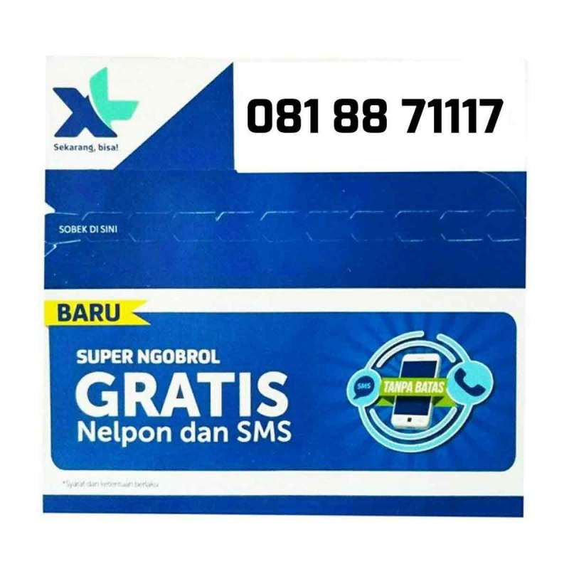Jual XL Axiata Nomor Cantik 10 Digit 081 88 71117 Kartu Perdana di