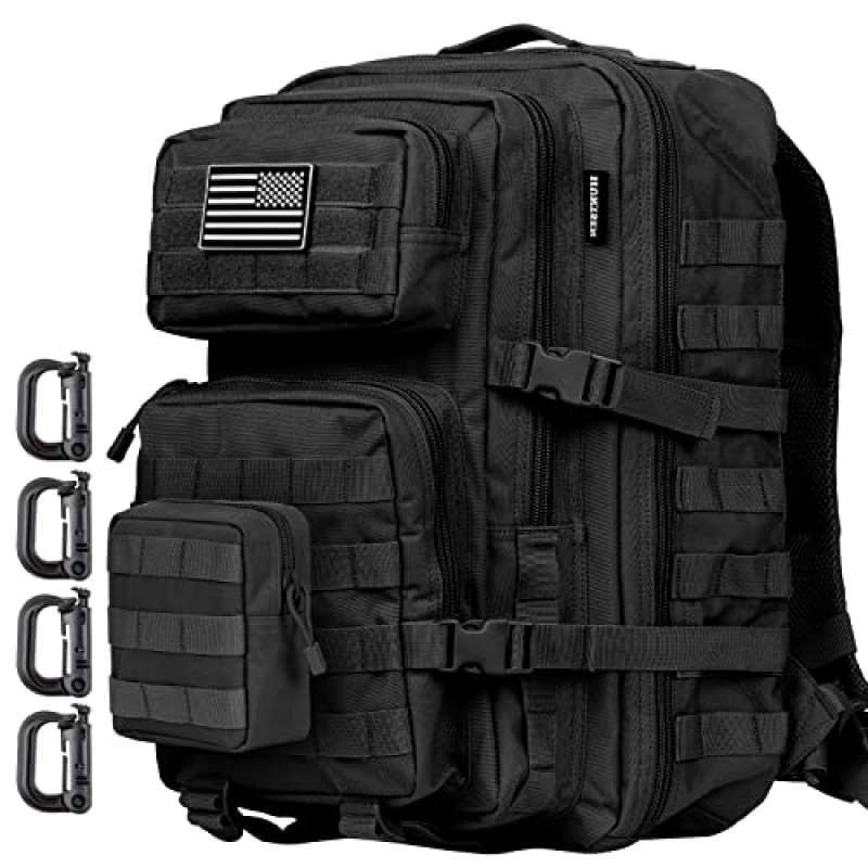 Promo HUNTSEN 45L Military Tactical Backpack Large Army 3 Day Assault
