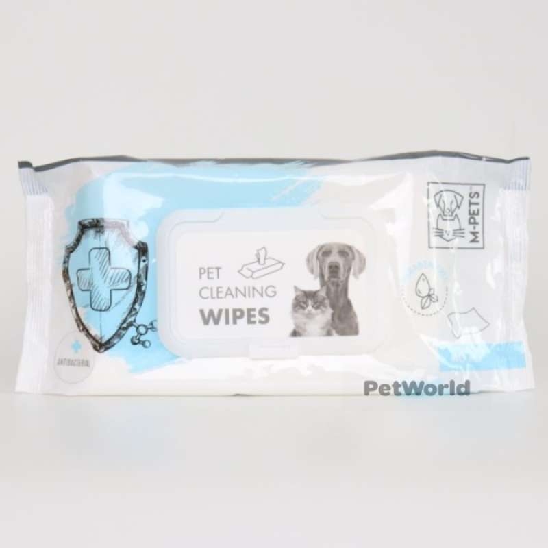 Promo MPETS Cleaning Wipes Antibacterial Dog Tissue Basah Anjing