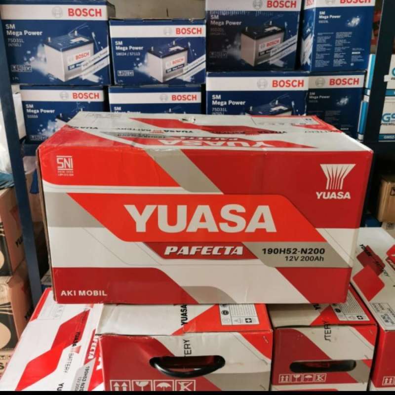 Jual Aki Kapal/ Yuasa N200 Pafecta/ 12v 200Ah/ Aki Alat Berat UPS Truk