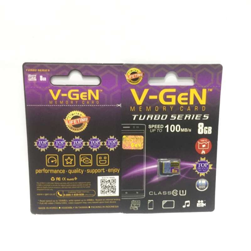 Jual V GEN MEMORY CARD 8GB CLASS10 100MB S TURBO SERIES Di Seller Toko jual-v-gen-memory-card-8gb-class10-100mb-s-turbo-series-di-seller-toko