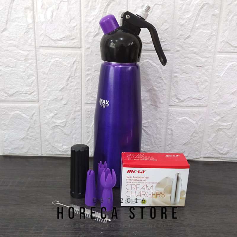 Promo Botol Whip Cream Dispenser 500 ml set dengan isi cream charger