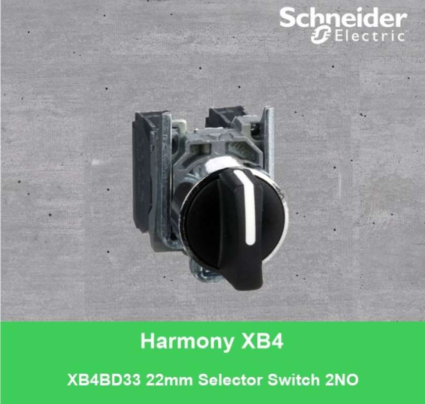 Jual Harmony Xb4 Black Selector Sw 22 Mm Zb4Bd3+Zb4Bz101+Zbe101