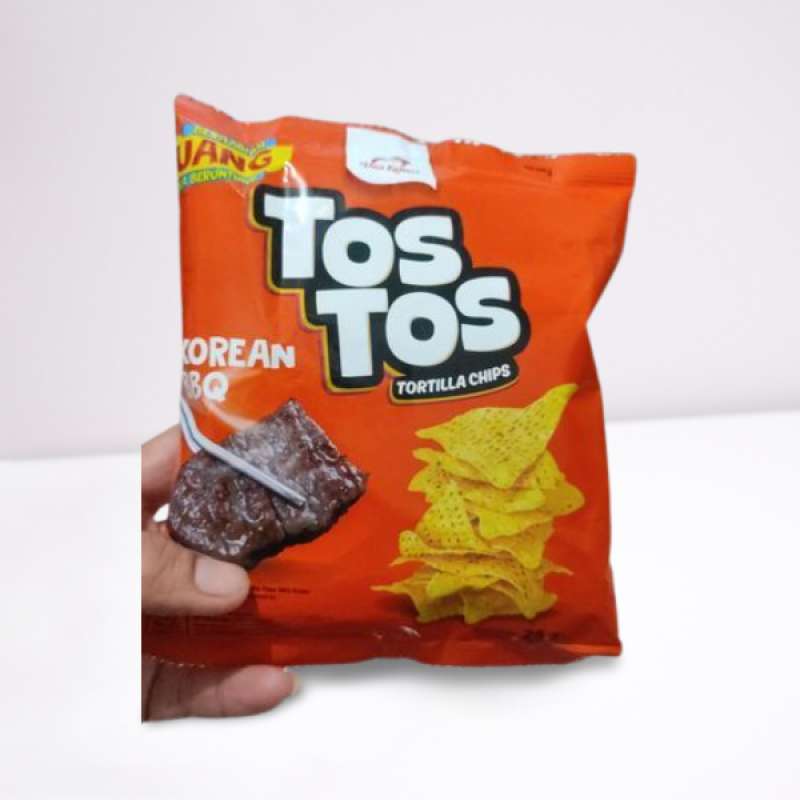 Jual Snack Tos Tos Tortilla Chips Deka Korean Bbq (1 Renceng Isi 12