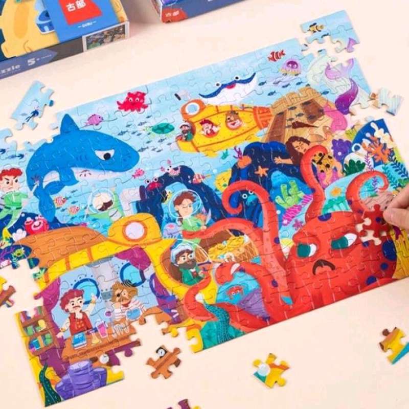 Jual KKV Mainan Puzzle 100 pcs Berbagai Tema untuk Kreatifitas Anak