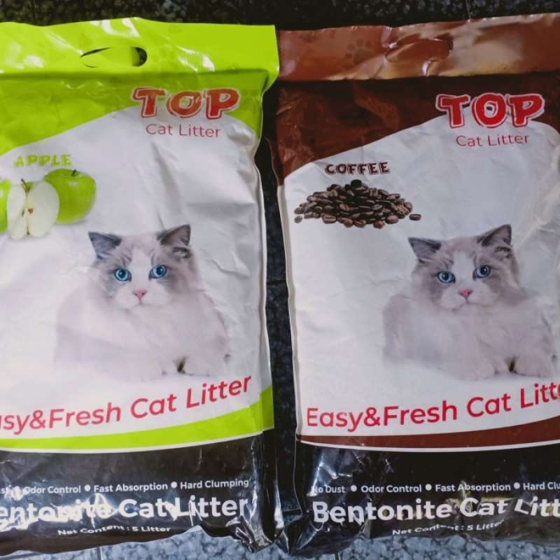 Jual Pasir Kucing 5 Liter Top Cat Litter 5Liter di Seller DENTA PET