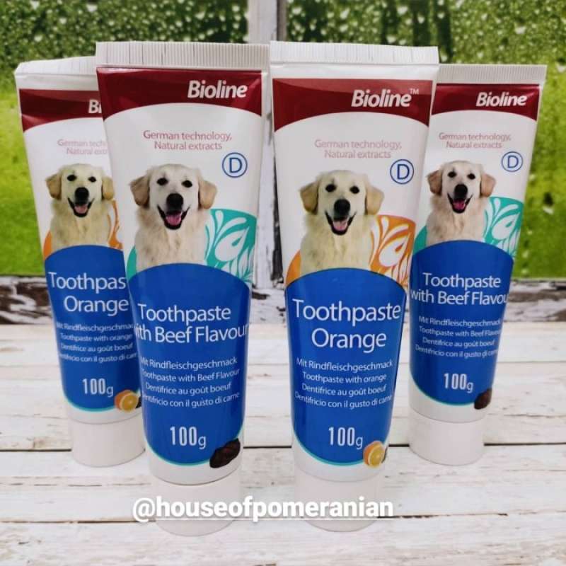 Jual pasta gigi anjing dog dental toothpaste bioline puppy di Seller