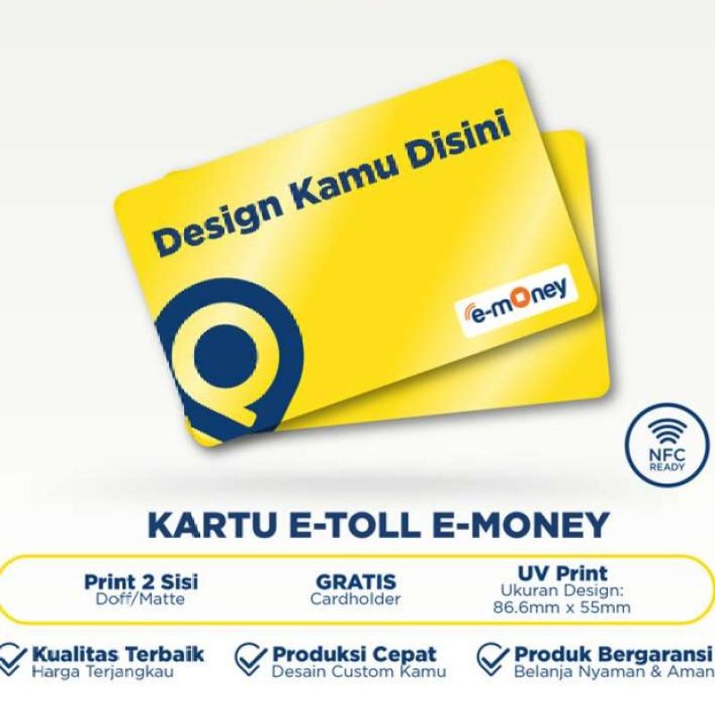 Promo Murah Meriah Kartu Etoll E-toll Emoney E-money custom print 2 ...