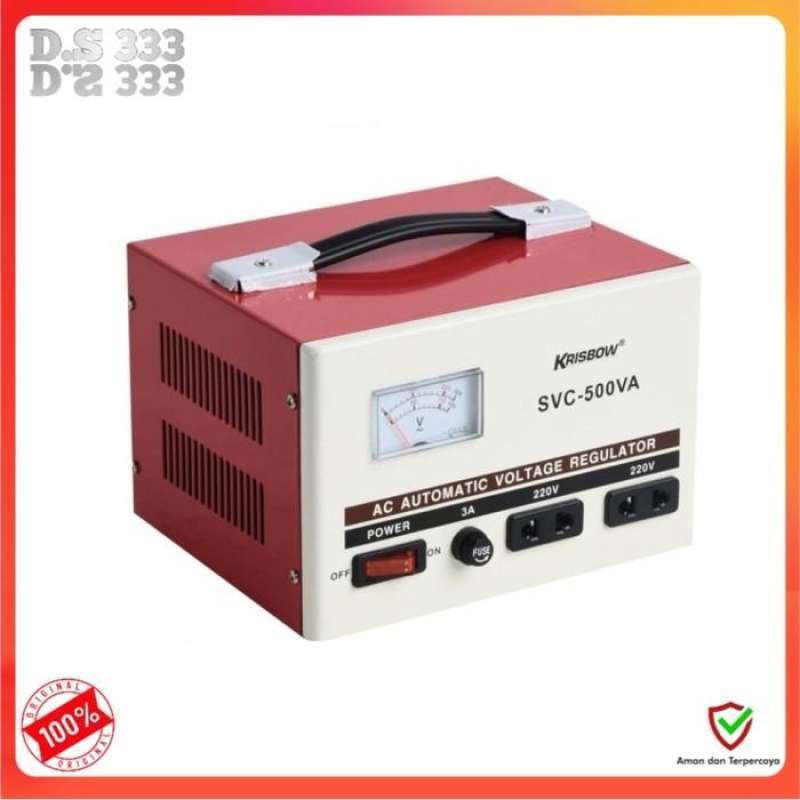Jual Krisbow stabilizer 500 Watt Analog Stabilizer 0,5 Kva di Seller