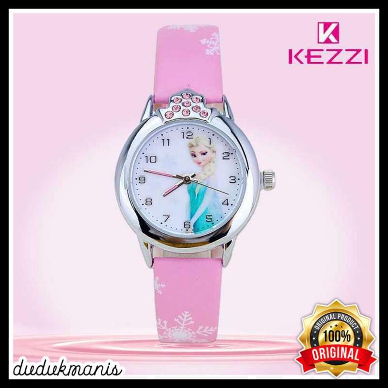 Jual Jam Tangan Anak Perempuan Princess Elsa Anna Frozen Analog Fas082