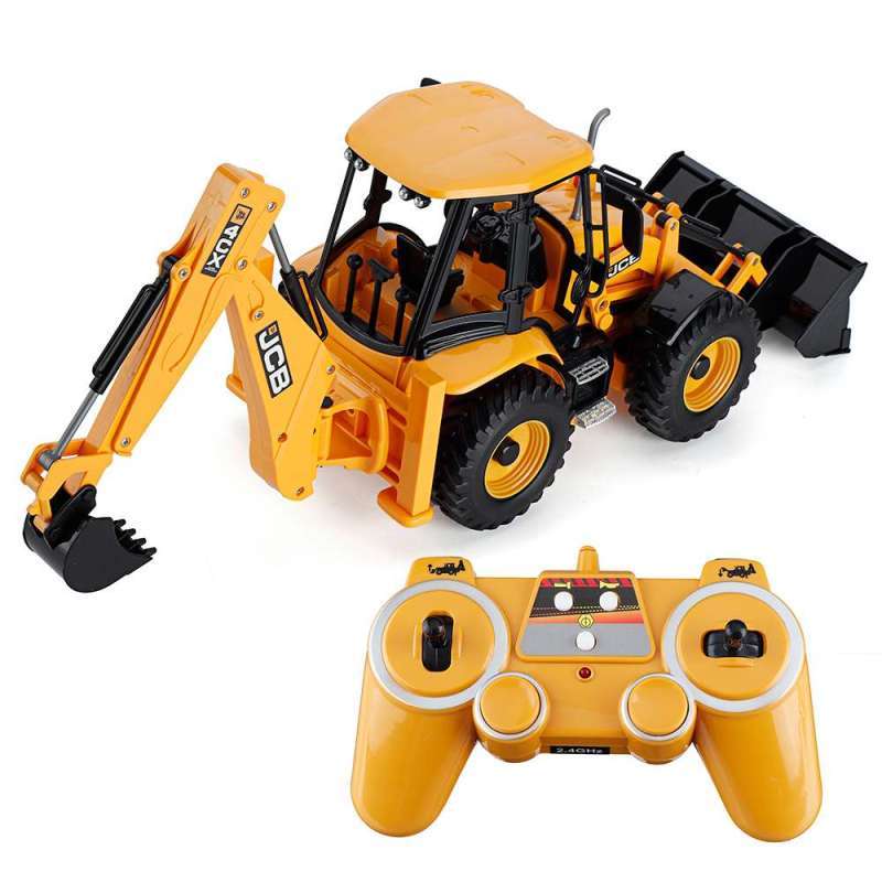 Promo Double E 2.4G 120 RC JCB 4CX Backhoe Loader E589003 2in1 Diskon