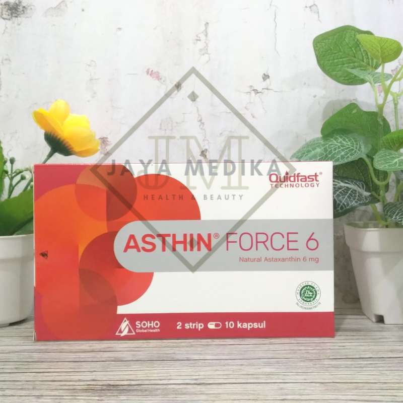 Jual Asthin Force 6 Natural Astaxanthin 6 mg Isi 20 Kapsul di Seller Jayamedika_health&beauty