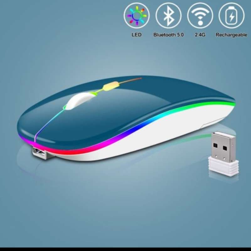 Mouse Android Bluetooth Promo mouse dual mode 2.4G bluetooth baterai rechargable silent bisa ...