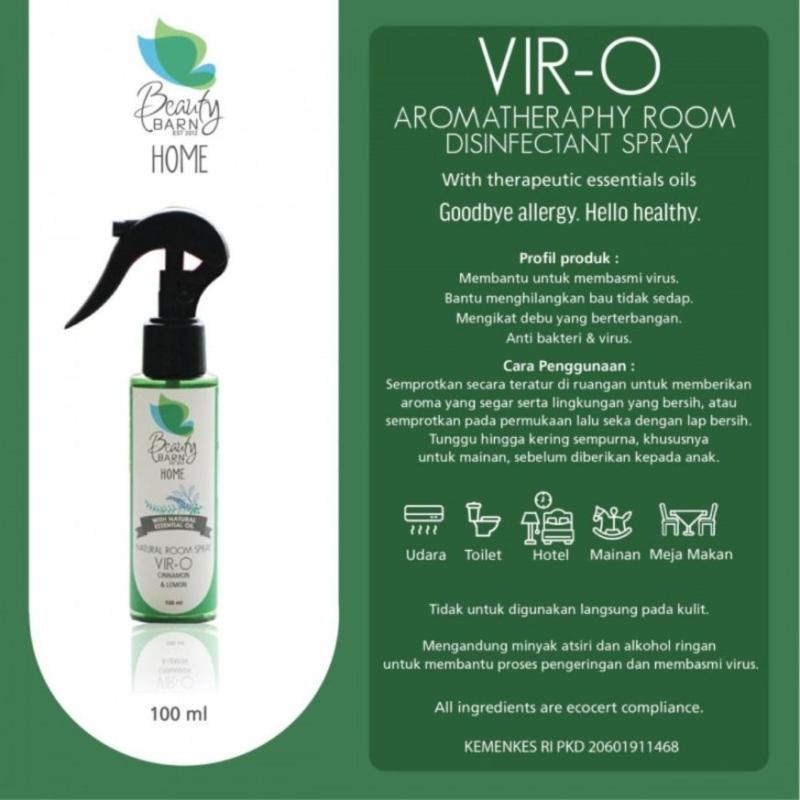 Jual Beauty Barn Home VirO Natural Room Disinfectant Spray Kemasan