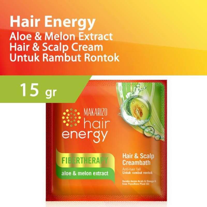 Jual Makarizo Hair Energy Fibertherapy Scalp Creambath Aloe & Melon