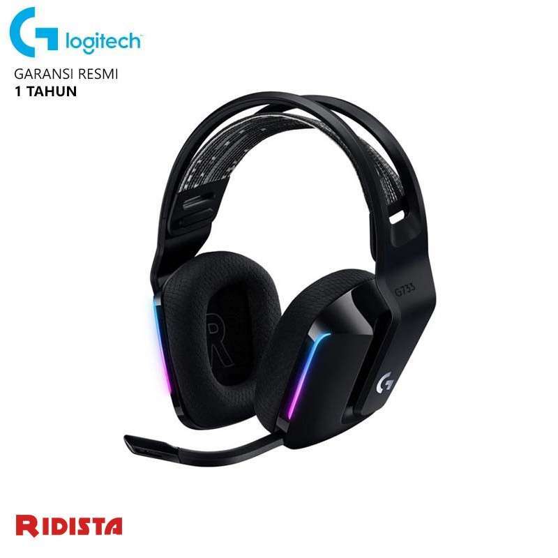 Jual Logitech G733 Lightspeed Wireless RGB Gaming Headset Black di