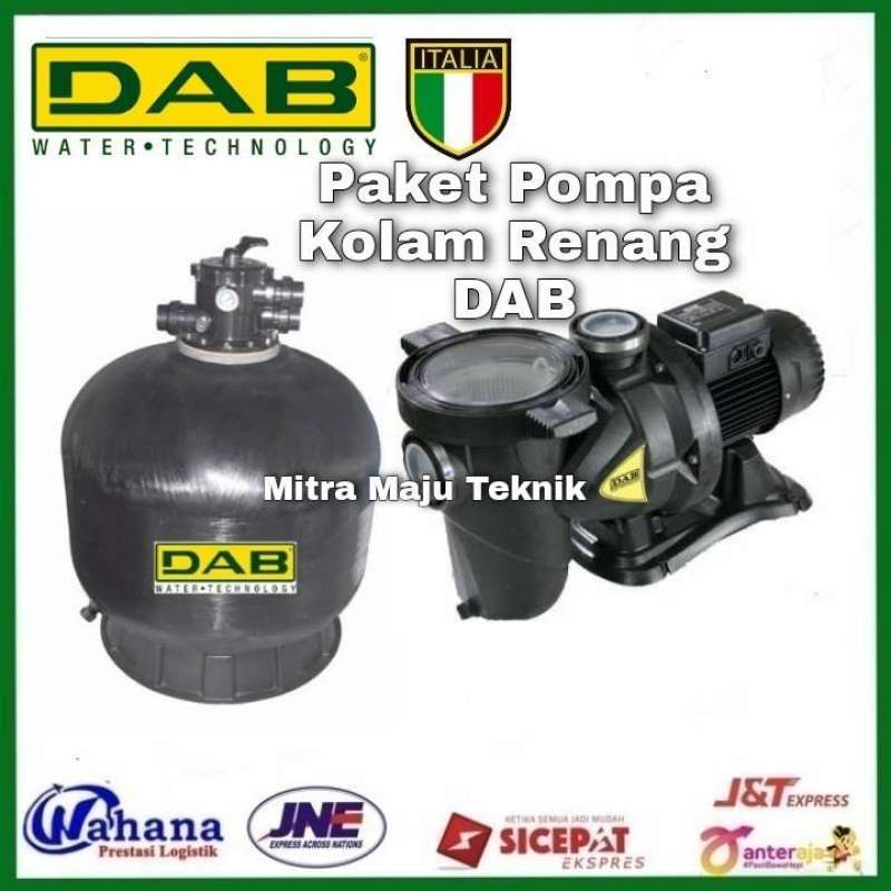 Jual Paket Pompa Kolam Renang DAB Euroswim 100M + Sand Filter DAB V500 ...