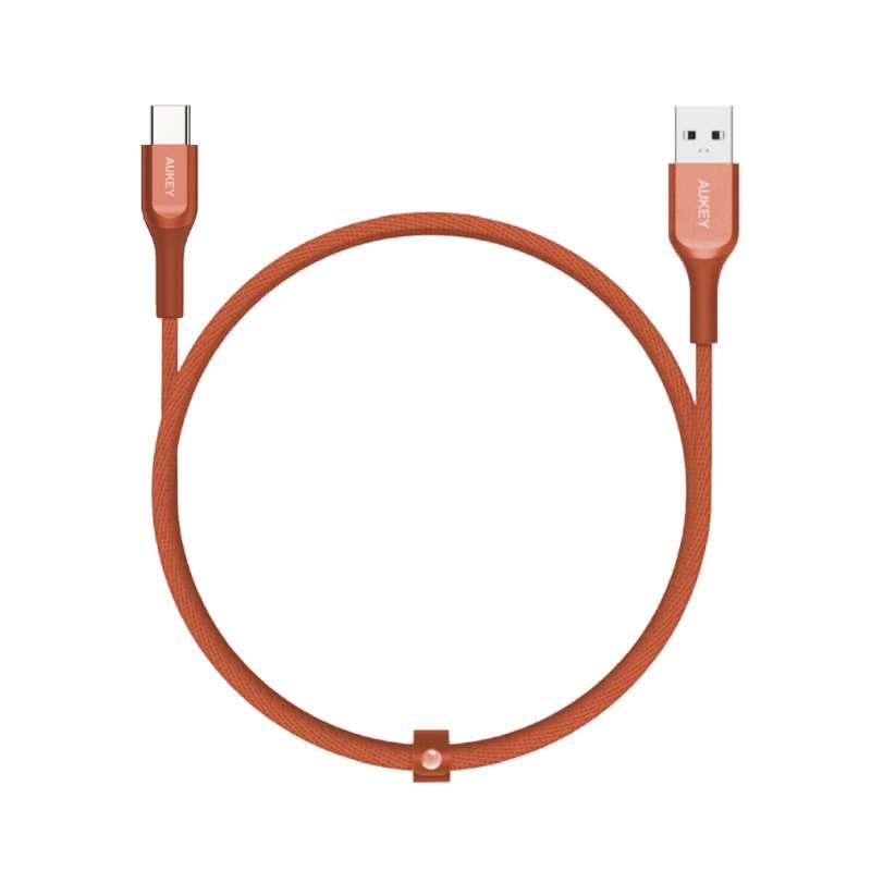 Jual Kabel Charger Type C Aukey CB-AKC1 QC 2.0 Kevlar
