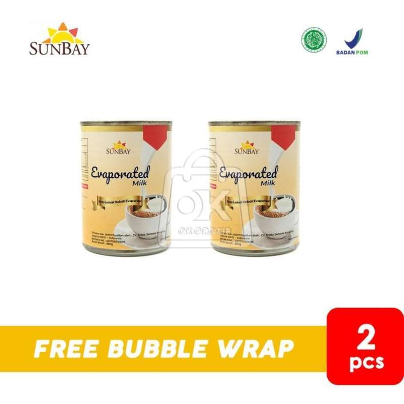Jual Sunbay Evaporated Milk 2pcs X 380gr / Susu Evaporasi Sunbay Di