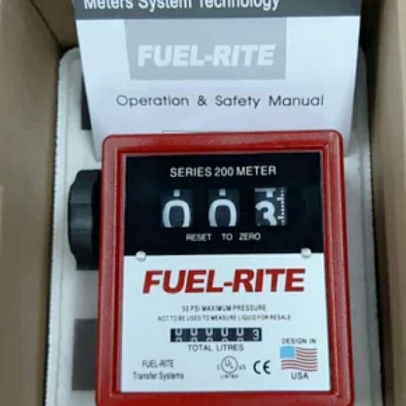 Jual Flow meter FUEL RITE 3 digit 1 in fuel rite 1in 3digit flow meter miny di Seller Mega