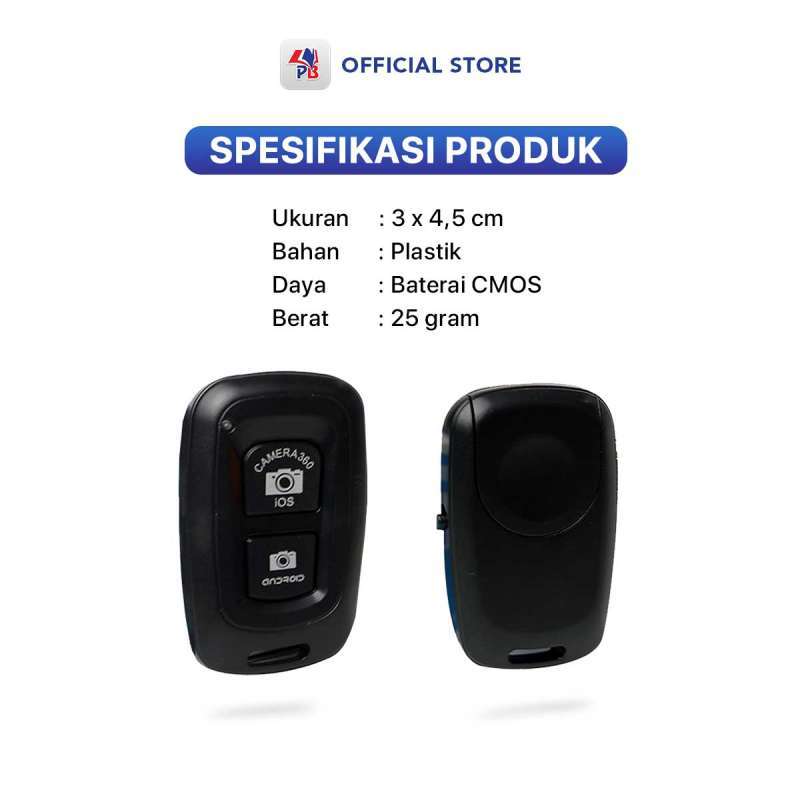 Jual Remote Bluetooth Kamera Hp / Remote Kamera Selfie Bluetooth ...