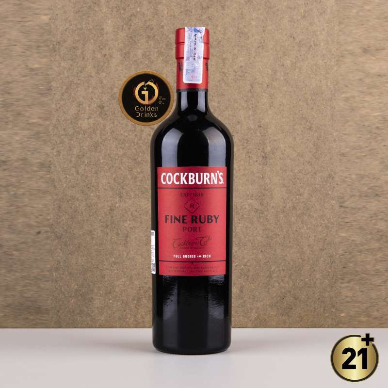 Promo COCKBURNS FINE RUBY PORT SWEET RED WINE 750ml (Original dan Resmi