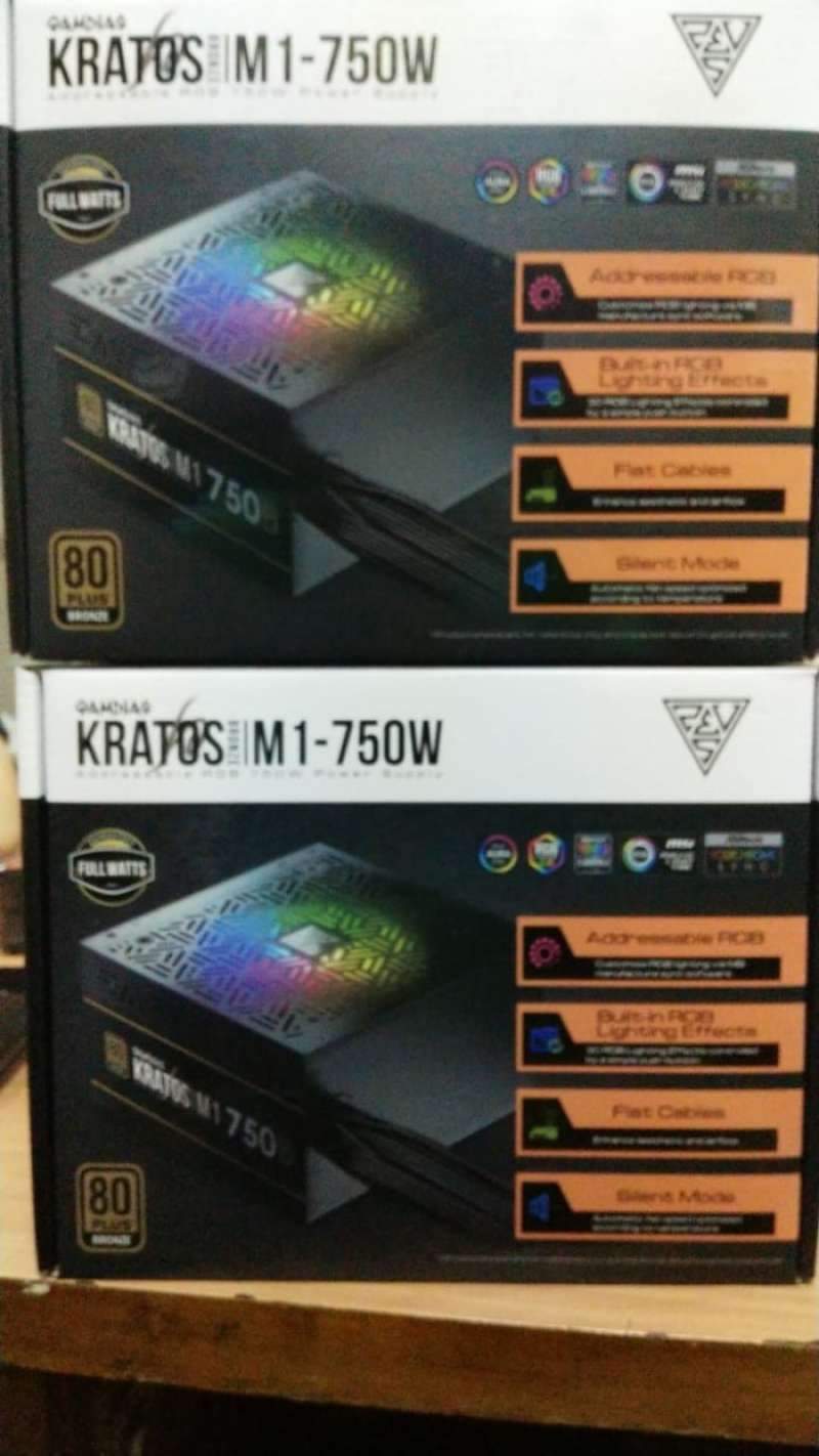 Promo GAMDIAS KRATOS M1750B 750W 80+ Bronze ARGB Sync Power Supply