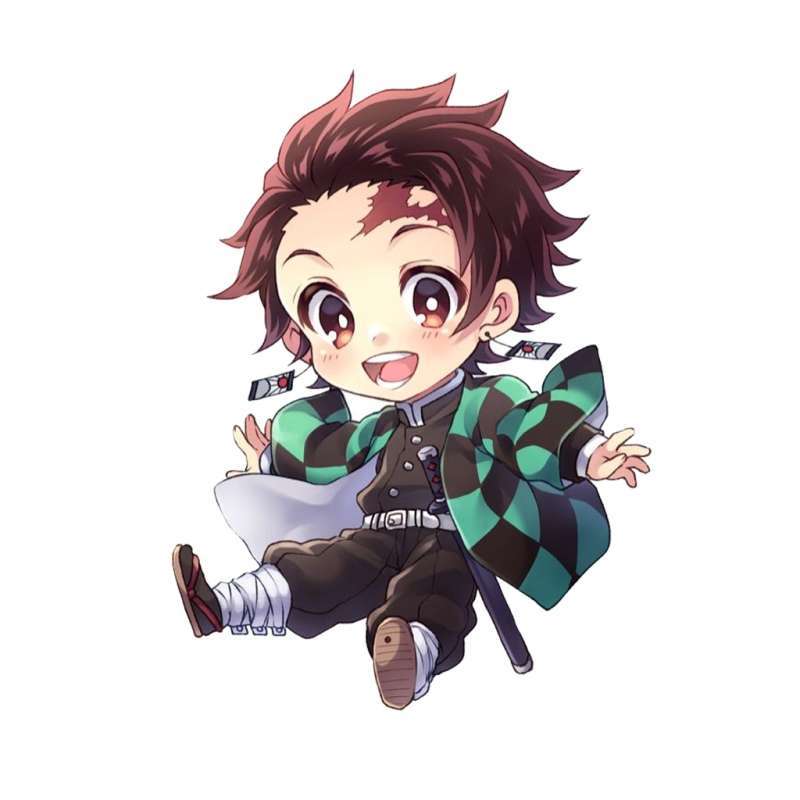 Jual Sticker Sablon Gosok Print DTF Karakter Tanjiro Kimetsu No Yaiba ...