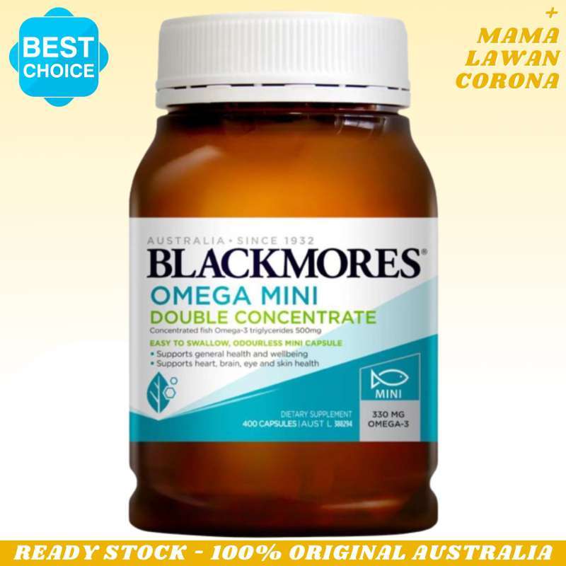 Jual Blackmores Fish Oil Mini Caps Odourless Omega3 400 Capsules