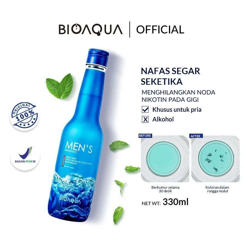 Jual Bioaqua Mouthwash 330ml Obat Kumur Probiotic Fragrant Refreshing