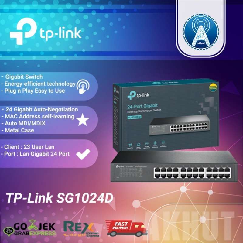 Jual TPLink TLSG1024D Switch HUB 24Port Gigabit Case Steel di Seller NEW VISION Pondok Kopi