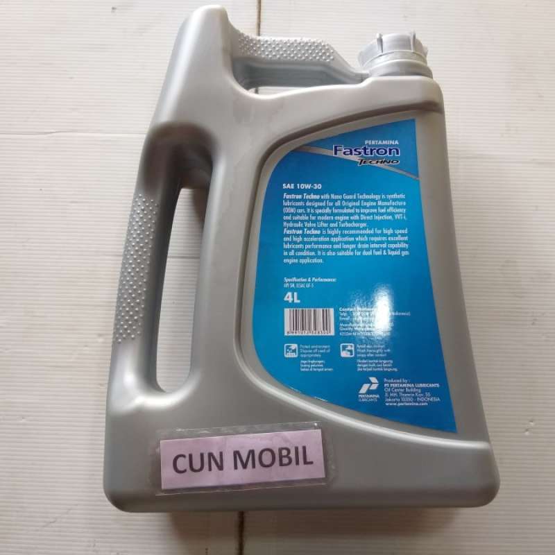 Jual Oli Mesin Pertamina Fastron Techno 10w-30 4 Liter Api Sn, Ilsac Gf ...