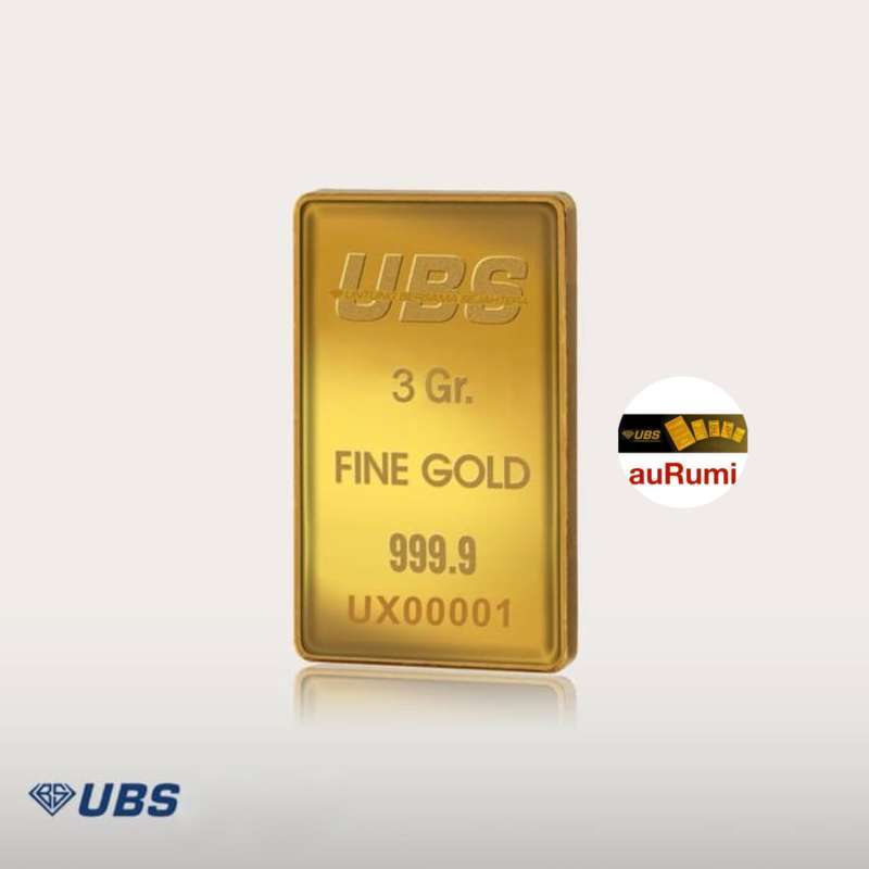 Promo UBS Logam Mulia Emas Batangan Kepingan [3 g] di Seller auRumi