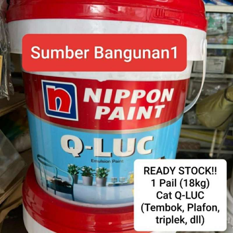 Jual Cat Tembok Qluc 18kg Qluc Nippon Paint Cat Plafon Triplek Besar