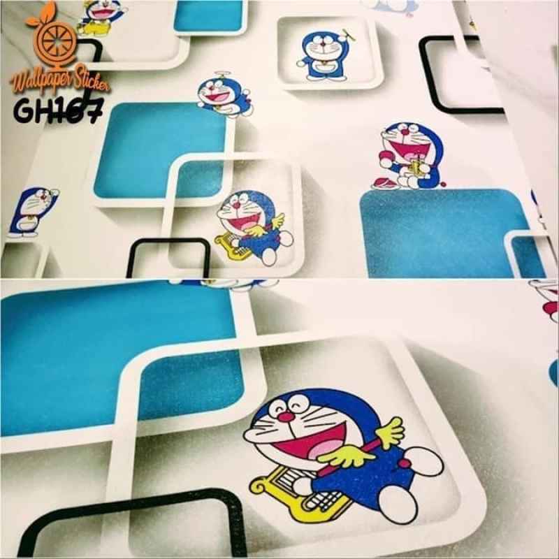 Promo SAMHEZ WPSDORAKOTAK DORAEMON KOTAK WALLPAPER STICKER WAL PAPER