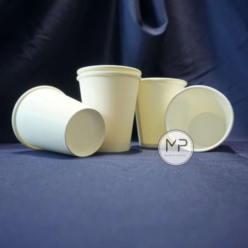 Jual Paper Cup / Papercup / Gelas Kertas Kopi PUTIH 8oz TANPA TUTUP ...