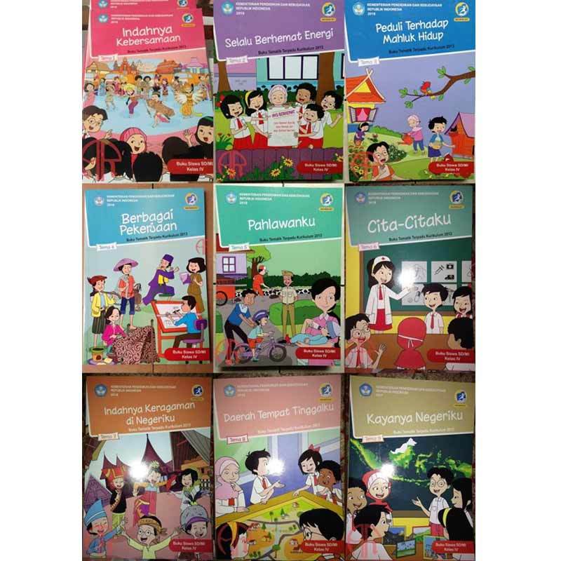 Promo .:: Paket 9 Buku Tematik Kelas 4 Sd Tema 1 2 3 4 5 6 7 8 9 ...