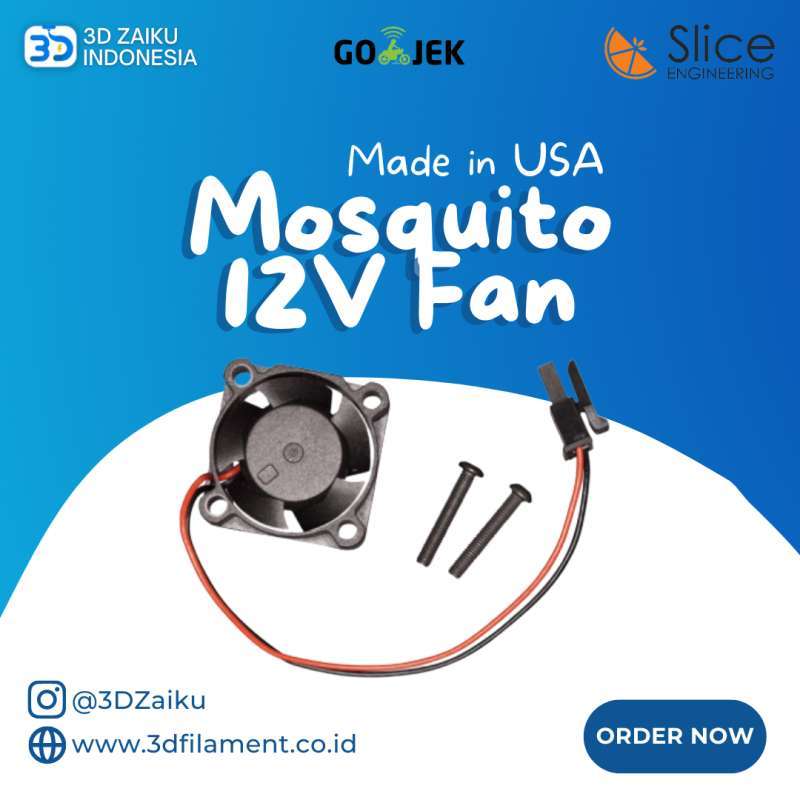 Jual Original Mosquito 12V Fan Made in USA Black di Seller 3D Zaiku