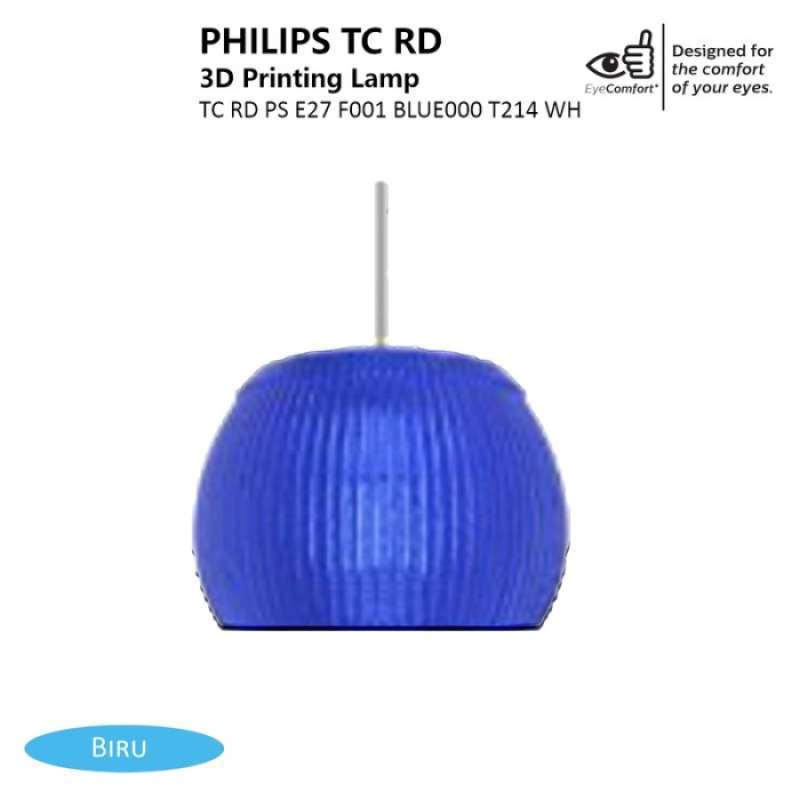 Jual PHILIPS Kap Lampu Hias TC RD PS E27 F001 BLUE000 T214 WH Di Seller 