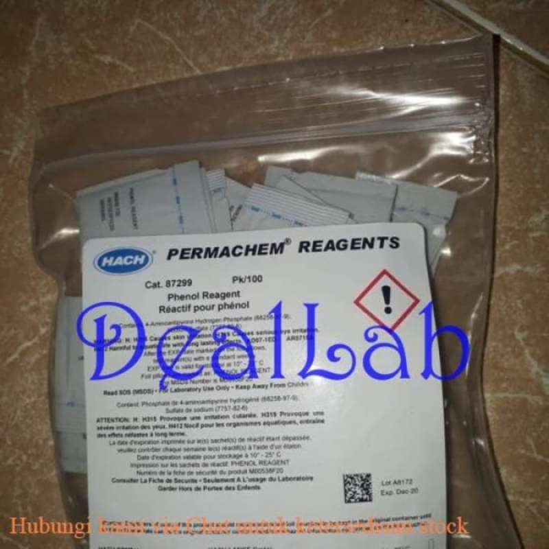 Promo HACH 87299 Phenol Reagent Powder Pillows 100pk DealLab Diskon 23