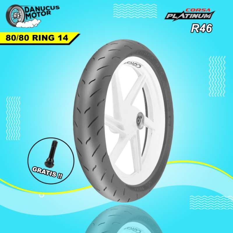 Ban R46 Sonic Jual Ban Motor Matic Soft Compound // Corsa R46 Platinum 80/80 Ring 14 ...