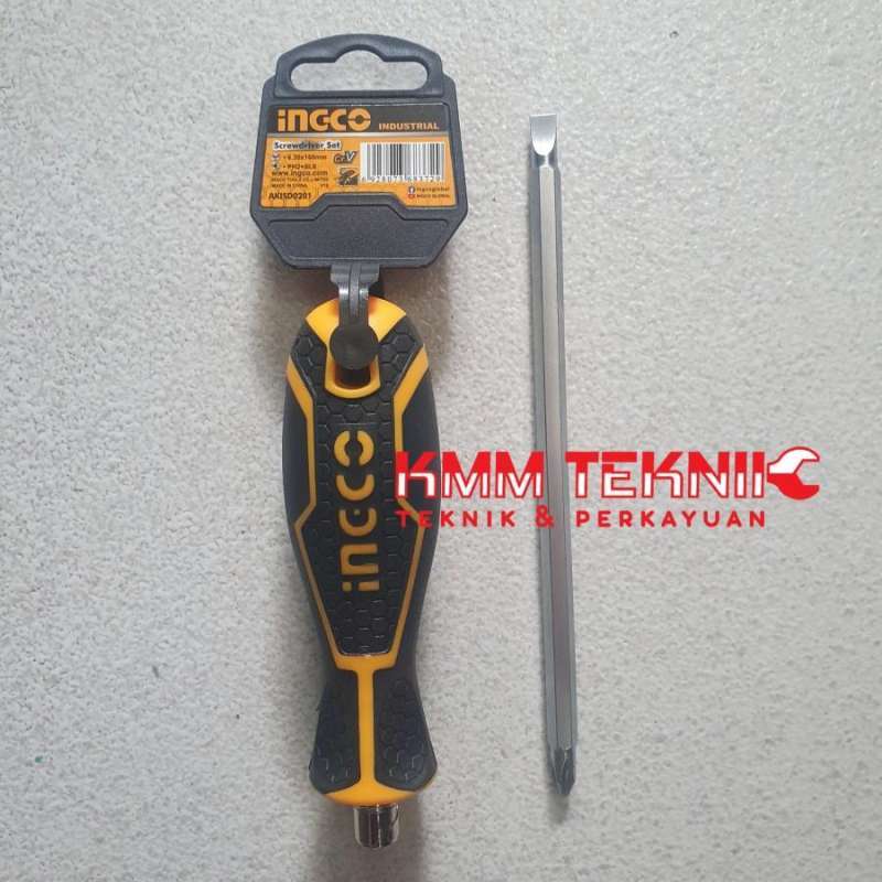 Promo Ingco Obeng Bolak Balik 2 Way Dua Arah + - Reversible Akisd0201 ...