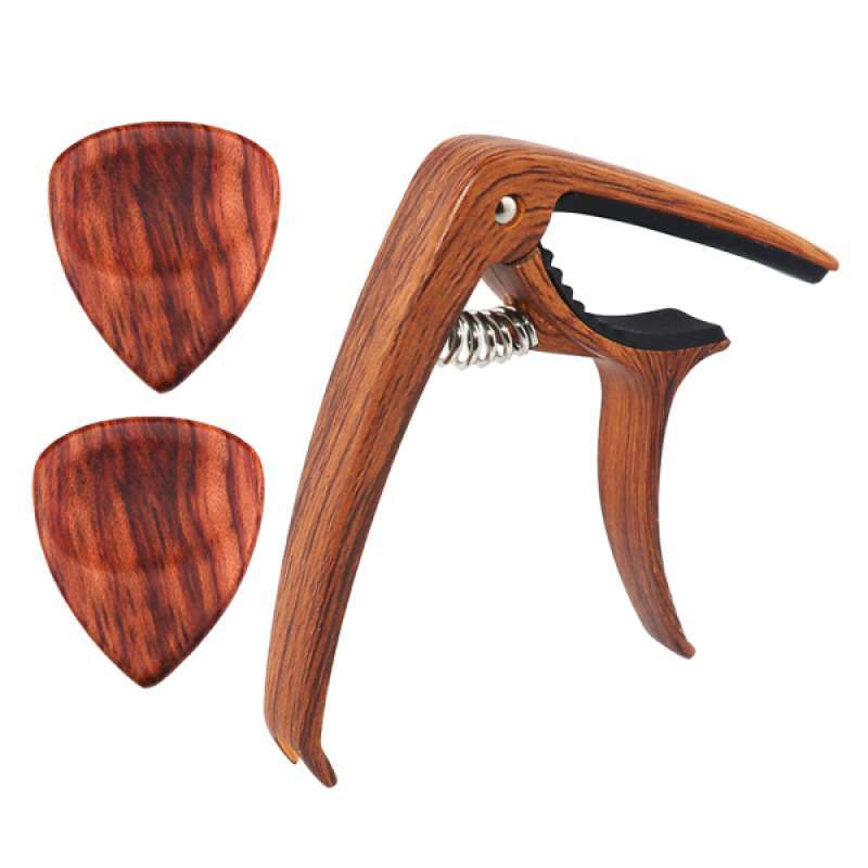 Jual Vintage Style Guitar Picks Plectrum and Capo Tuning Clamp Guitar