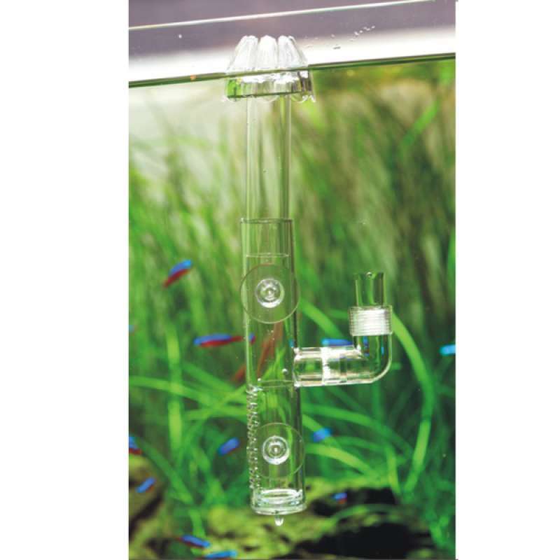Promo Transparent Fish Tank Pipe Surface Skimmer Inflow Outflow Tube