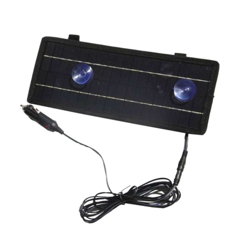 Promo OEM 12V Solar Panel Charger Small Alligator Clip & Lighter Cable for Car Boats Diskon 17