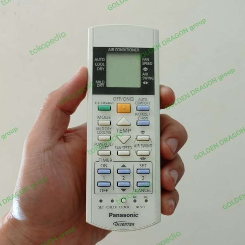 Original Panasonic ACXA75C07440 Air Conditioner Remote Control – For CSRZ25TKR, CURZ35TKR, And More