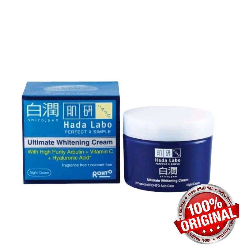 Jual [ORIGINAL] Hada Labo Shirojyun Ultimate Whitening Cream 40gr di