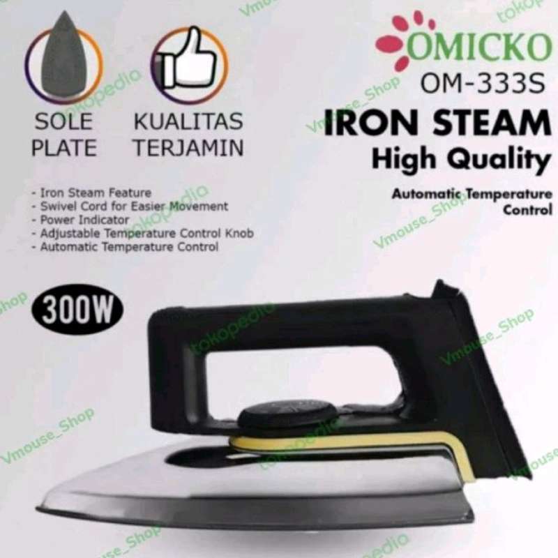 Promo SETRIKA OMICKO SETRIKA LISTRIK IRON STEAM SETERIKA OMICKO