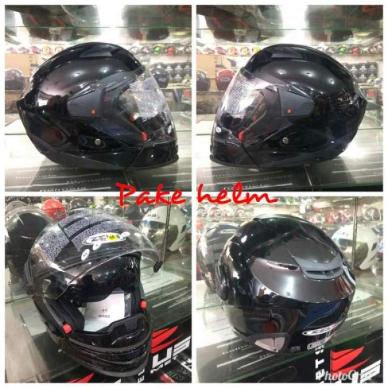 Jual Helm Zeus 611c Hitam Kilat Helm Zeus Bisa Half Dan Full Face