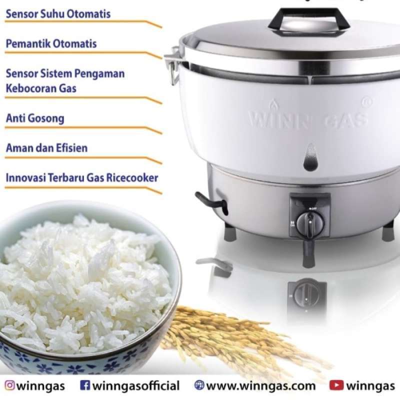 Promo Limited Winn Gas Rice Cooker Gas 10 Liter Rc 50 Sale Diskon 4